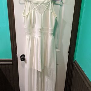 White maxi romper
